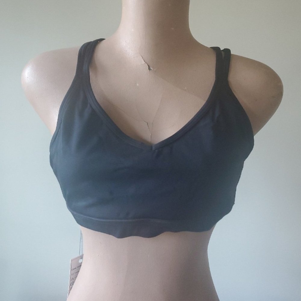 Fittin Black Sports Bra Size Medium